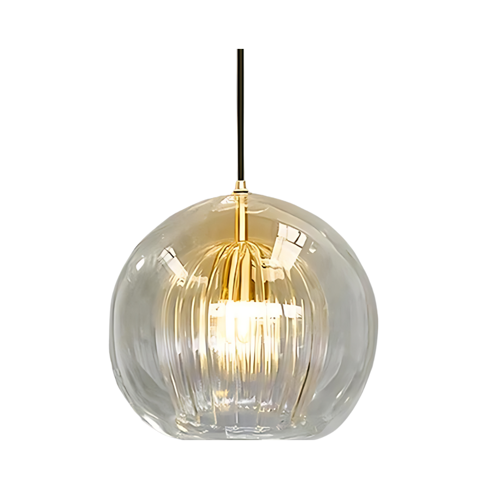 Luminária Pendente Esférica Brilhante Hailie ø25cm