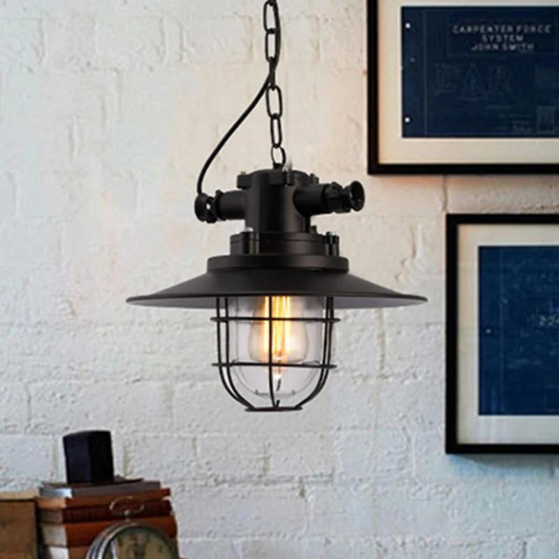 Luminária Pendente Estilo Retro Industrial