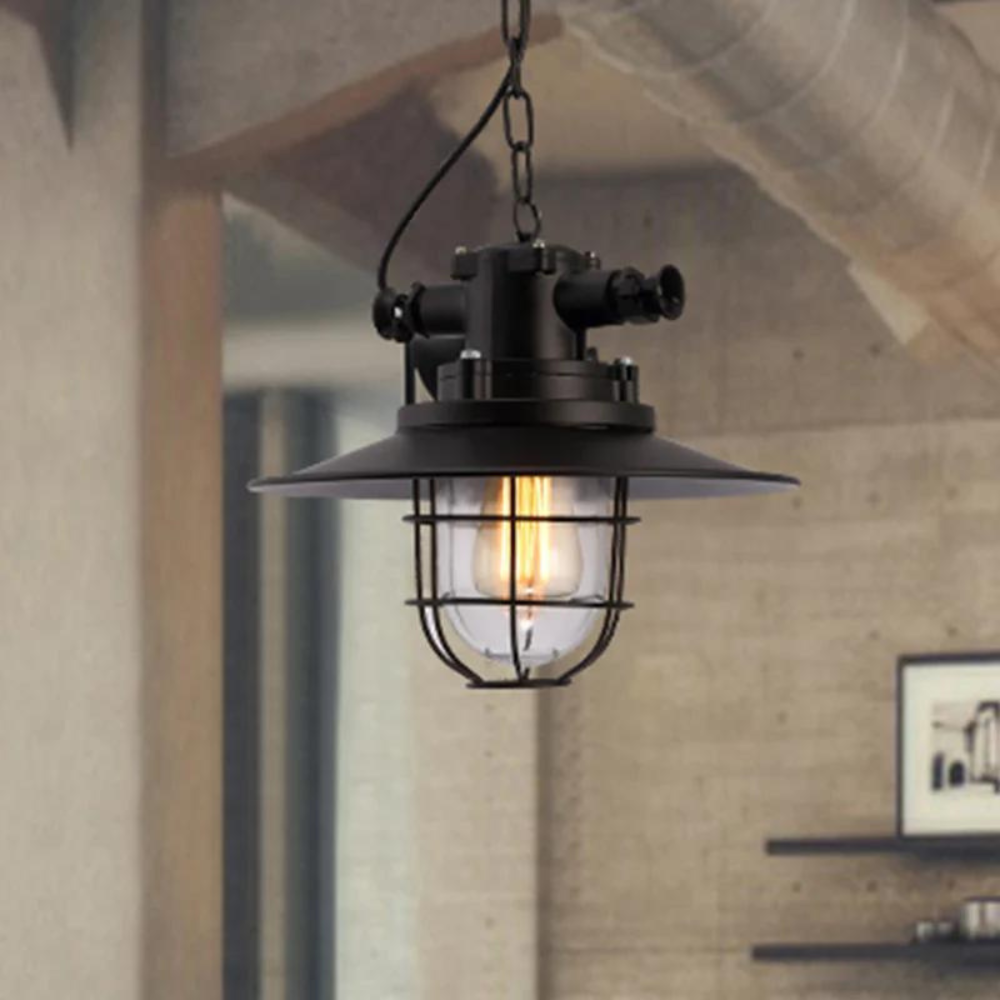 Luminária Pendente Estilo Retro Industrial
