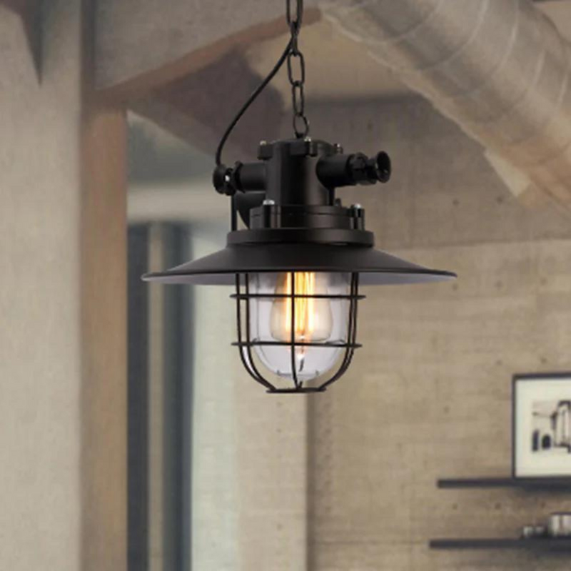 Luminária Pendente Estilo Retro Industrial