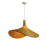 Luminária Pendente Rústica de Raphia 4 Lâmpadas G