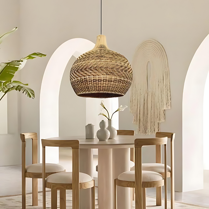 Luminária Pendente de Rattan