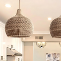 Luminária Pendente de Rattan