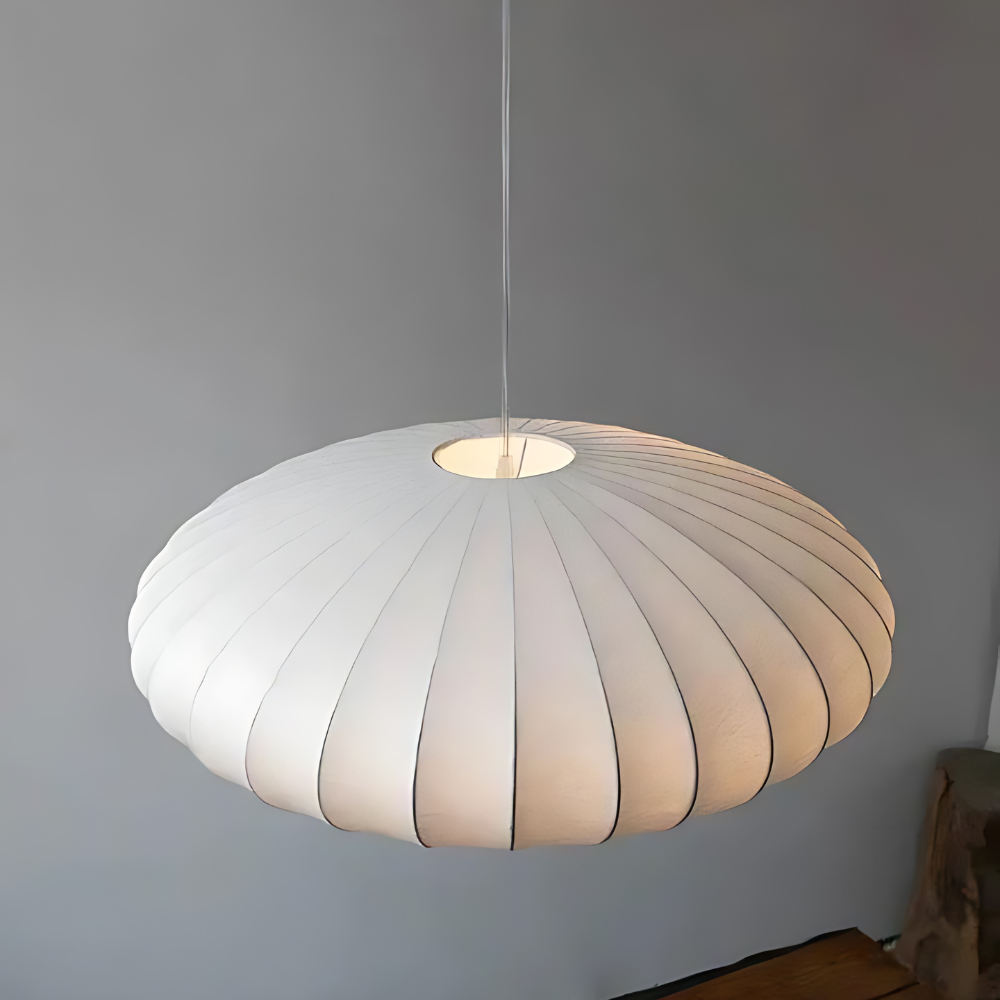 Luminária Pendente de Seda