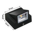Luminária de Alumínio Preta para Área Externa 5W