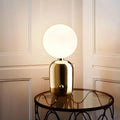 Luminária de Mesa Esmaltada em Metal, Vidro e Alumínio - Estilo Moderno Velluto