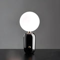 Luminária de Mesa Esmaltada em Metal, Vidro e Alumínio - Estilo Moderno Velluto