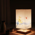 Luminária de Mesa Estilo Japonês e Escandinavo - Brilho Hikari Lótus