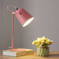 Luminária de Mesa Macaron Estilo Nórdico | Abajur de Ferro Contemporâneo Rosa