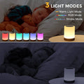 Luminária de Mesa com Sensor de Toque LED - Abajur Portátil com Luz RGB, Ideal para Quartos e Presente Perfeito para Crianças