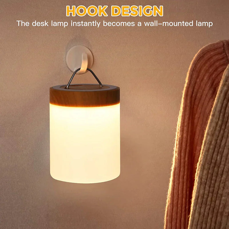 Luminária de Mesa com Sensor de Toque LED - Abajur Portátil com Luz RGB, Ideal para Quartos e Presente Perfeito para Crianças