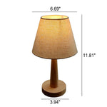 Luminária de Mesa de Madeira Sólida em Estilo Nórdico