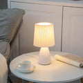 Luminária de Mesa em Vidro Dobrada Estilo Nórdico Interruptor de Botão de Pressão + Luz de 2 Cores Branco 110V-120V para EUA CA
