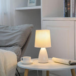 Luminária de Mesa em Vidro Dobrada Estilo Nórdico Branco 220V-240V para UK AU