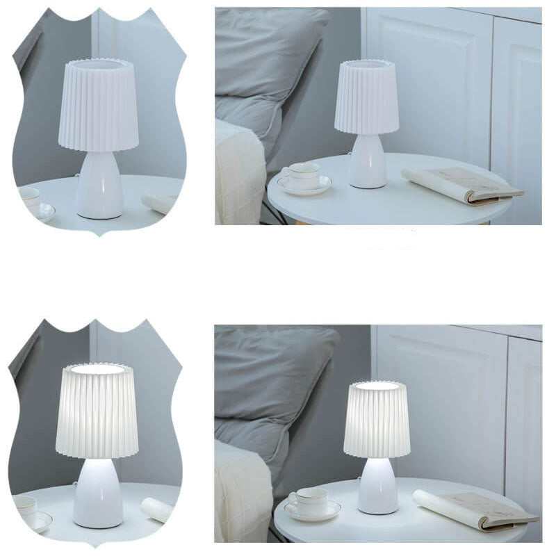 Luminária de Mesa em Vidro Dobrada Estilo Nórdico