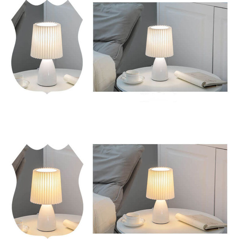 Luminária de Mesa em Vidro Dobrada Estilo Nórdico