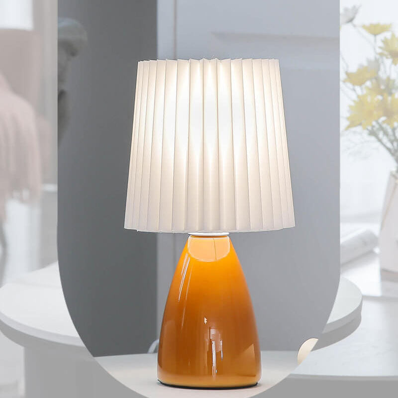 Luminária de Mesa em Vidro Dobrada Estilo Nórdico