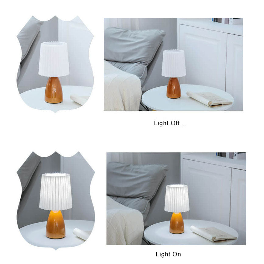 Luminária de Mesa em Vidro Dobrada Estilo Nórdico
