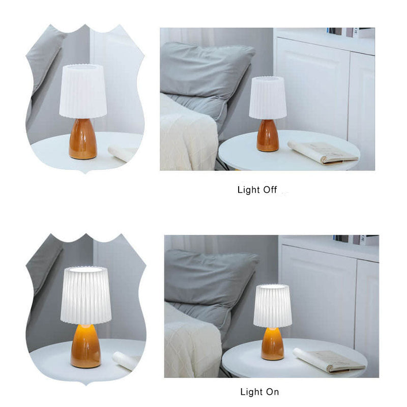 Luminária de Mesa em Vidro Dobrada Estilo Nórdico
