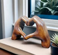 Luminária de mesa Coração Artesanal - Presente Romântico para Enfeitar o Lar | WarmHeart