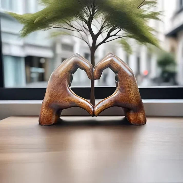 Luminária de mesa Coração Artesanal - Presente Romântico para Enfeitar o Lar | WarmHeart