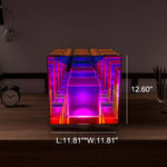 Luminária de mesa Cubo Mágico em Acrílico RGB