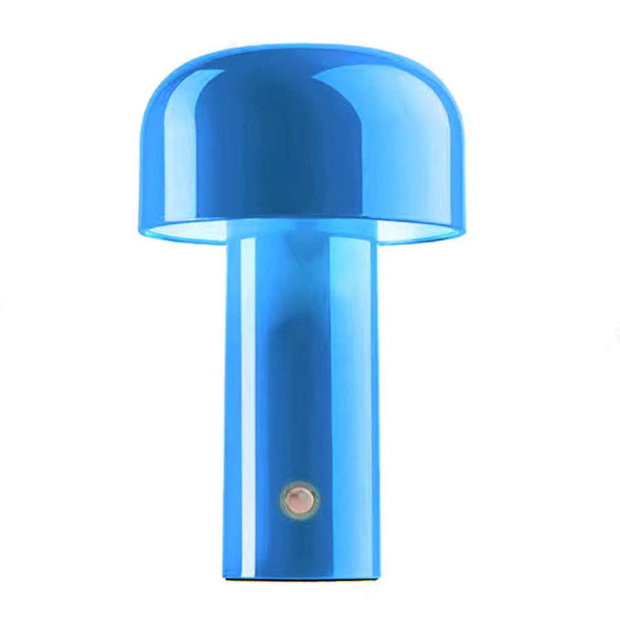 Luminária de mesa Dimerizável e Portátil - Recarregável via USB com Controle Touch para Cabeceira Azul