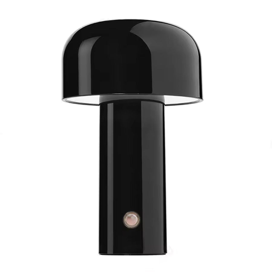 Luminária de mesa Dimerizável e Portátil - Recarregável via USB com Controle Touch para Cabeceira Preto