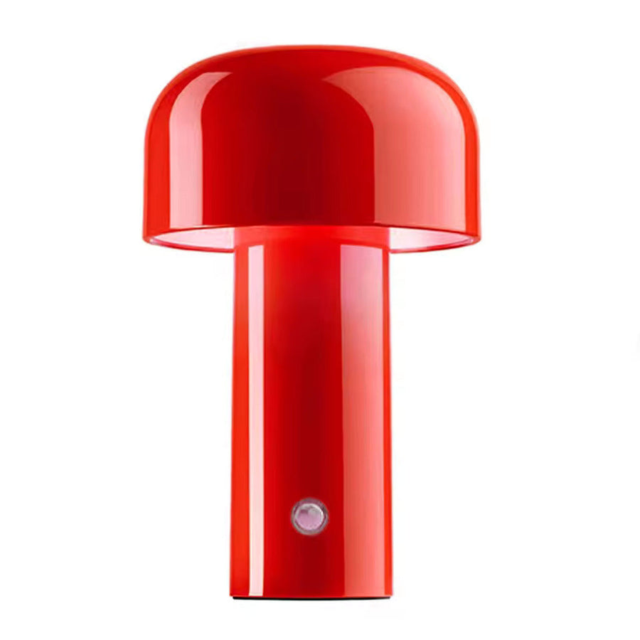 Luminária de mesa Dimerizável e Portátil - Recarregável via USB com Controle Touch para Cabeceira Vermelho