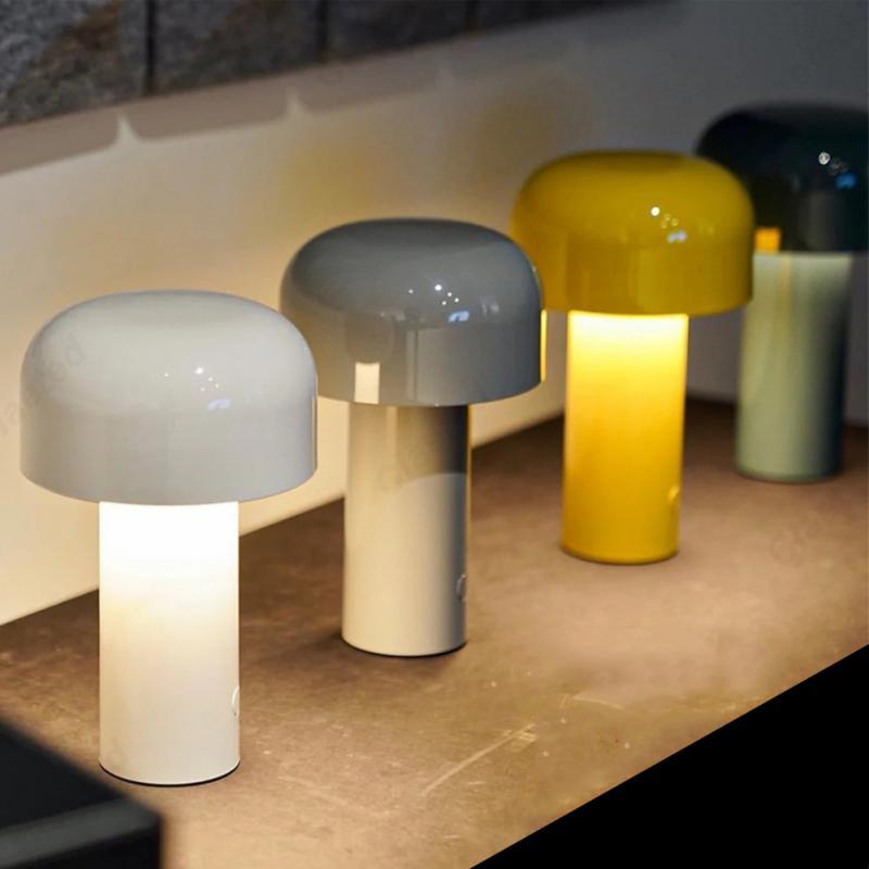 Luminária de mesa Dimerizável e Portátil - Recarregável via USB com Controle Touch para Cabeceira