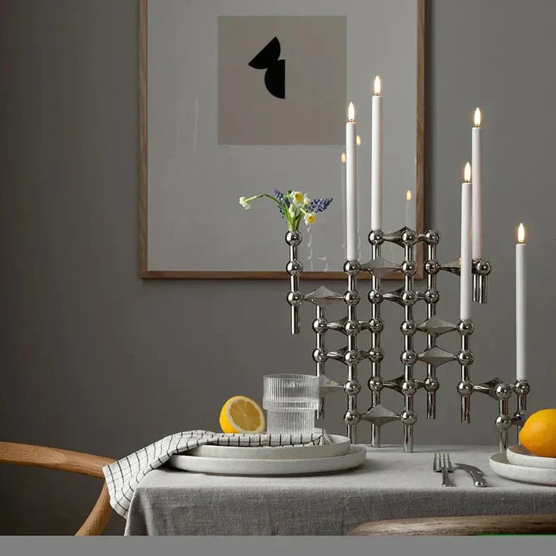 Luminária de mesa Elegante com Design Molecular | Decoração Escultural Nórdica para Sua Casa