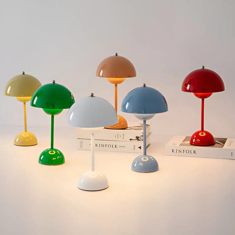 Luminária de mesa Escandinava Dome - Iluminação de Escritório de Estilo Mid-Century