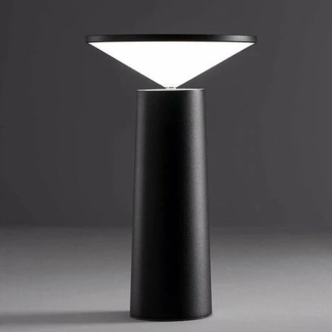 Luminária de mesa Flexível – Abajur LED Ajustável com Carregamento via USB-C Preto