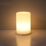 Luminária de mesa Geométrica Moderna com Controle Remoto – Abajur Decorativo Criativo em LED Cilindro