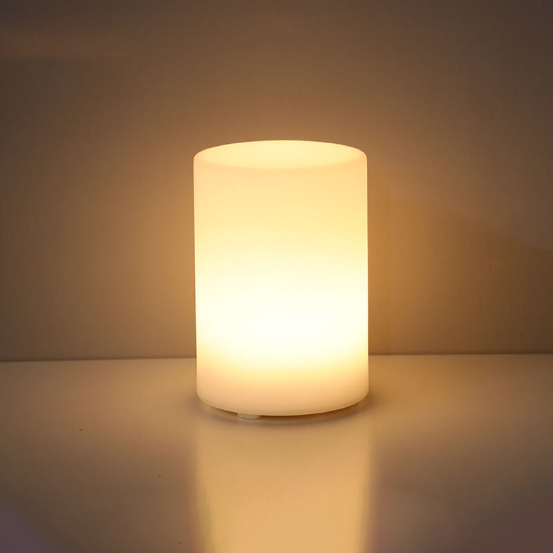 Luminária de mesa Geométrica Moderna com Controle Remoto – Abajur Decorativo Criativo em LED Cilindro