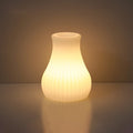 Luminária de mesa Geométrica Moderna com Controle Remoto – Abajur Decorativo Criativo em LED Vaso listrado