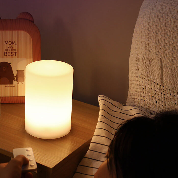 Luminária de mesa Geométrica Moderna com Controle Remoto – Abajur Decorativo Criativo em LED