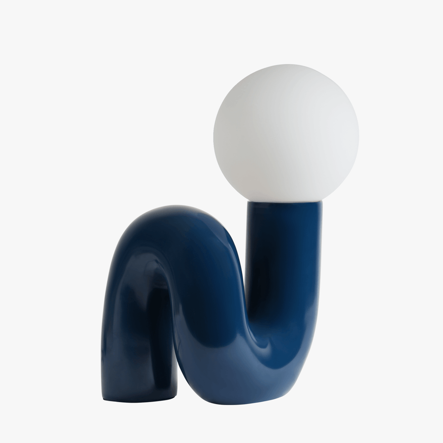 Luminária de mesa Gittana Elegante Azul Meia-Noite