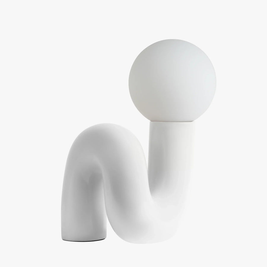 Luminária de mesa Gittana Elegante Branco Marfim