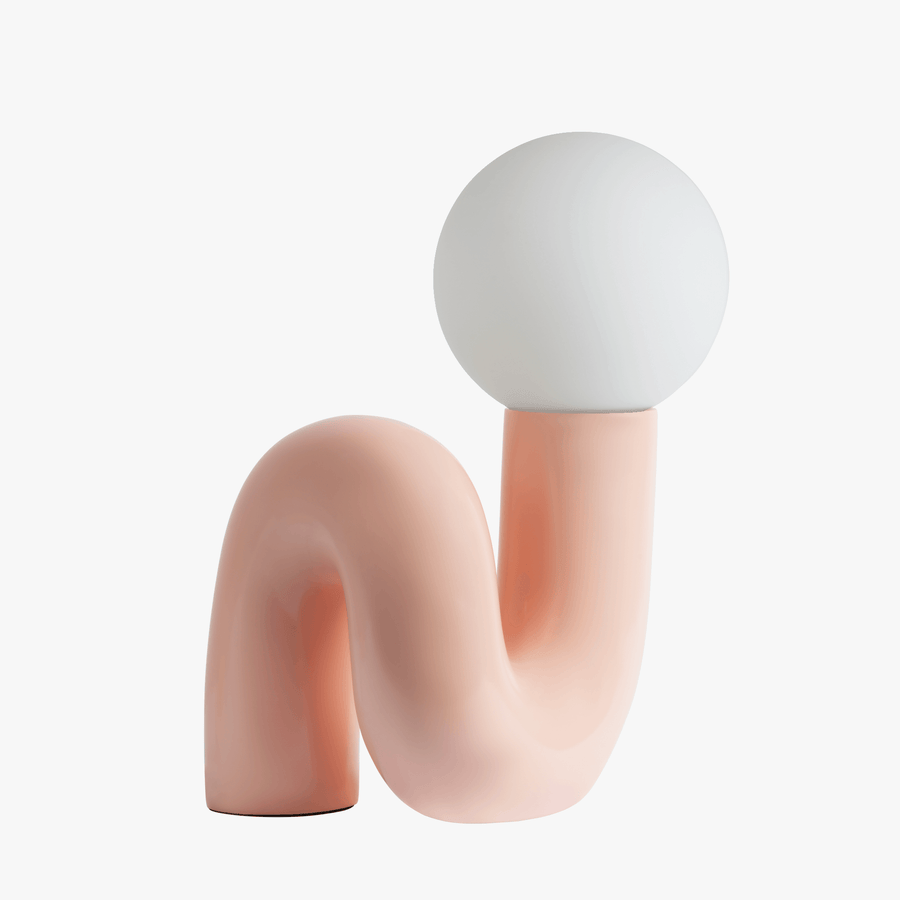 Luminária de mesa Gittana Elegante Rosa Creme