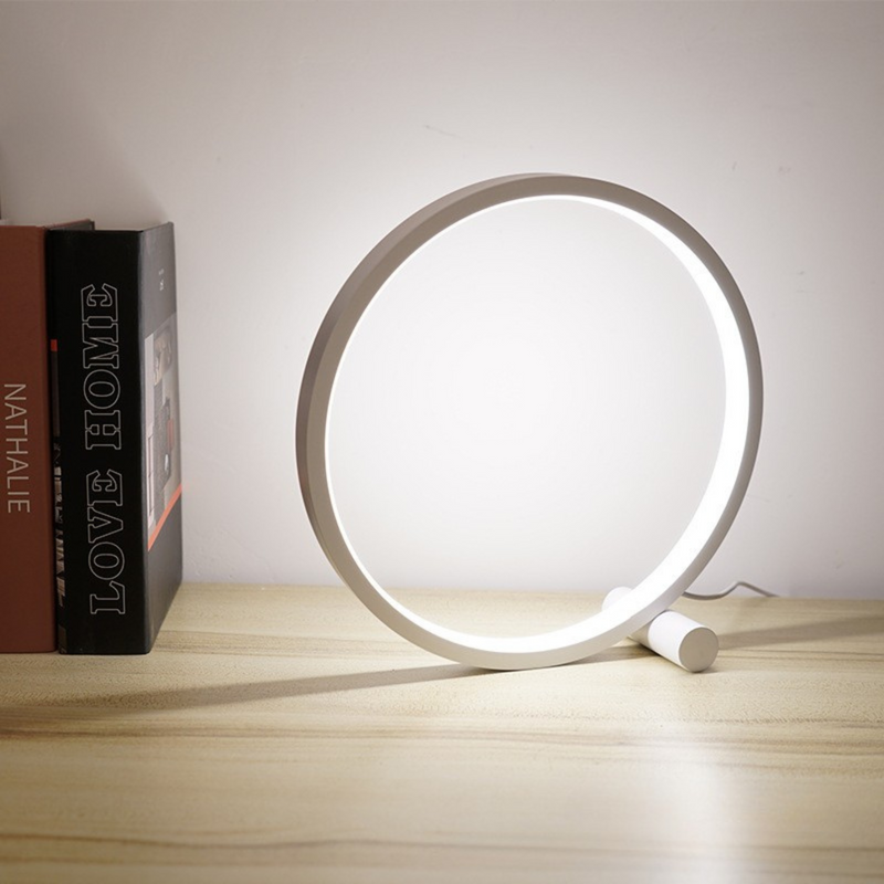 Luminária de mesa HaloLite com Controle Sensível ao Toque e Carregamento USB Branco