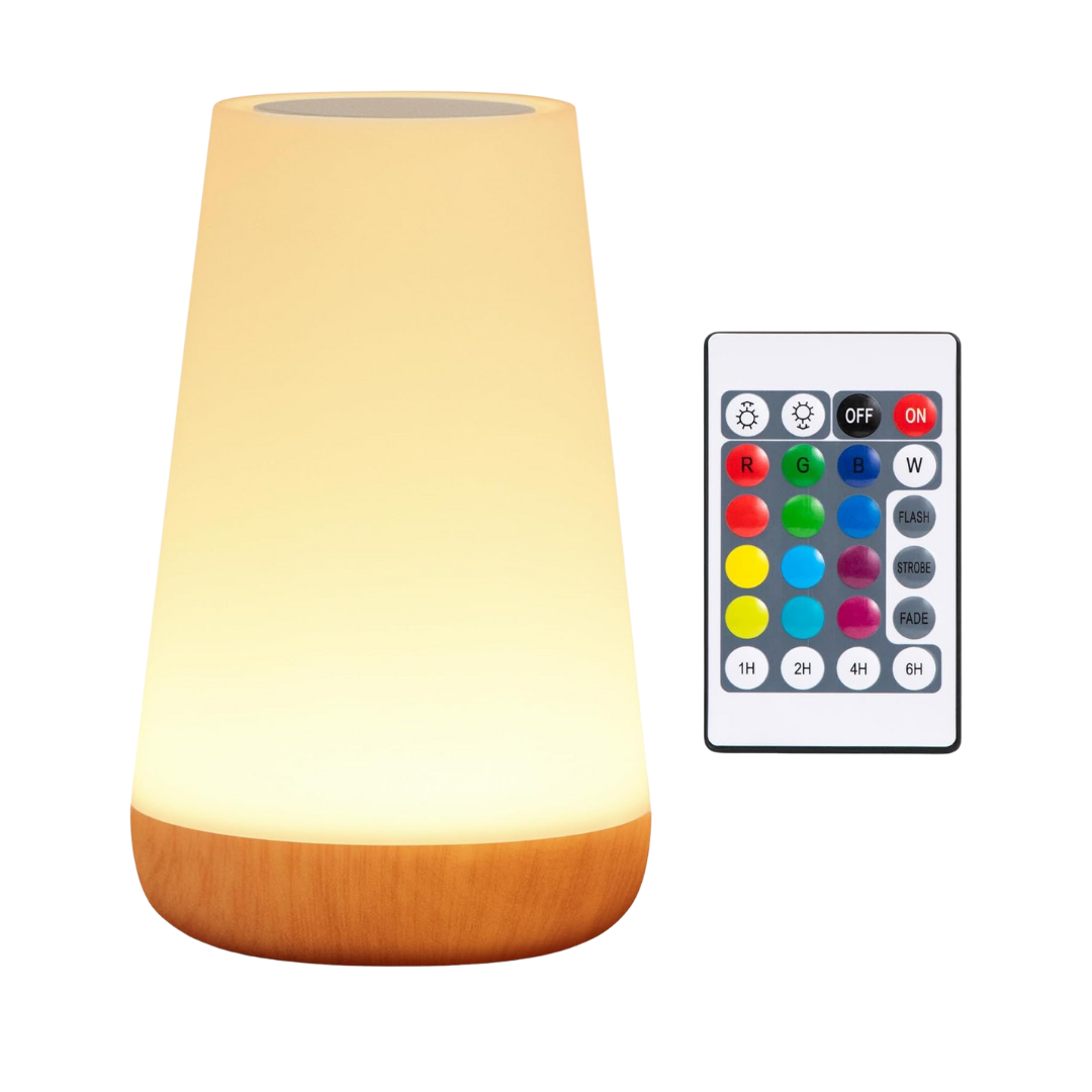 Luminária de mesa LED Bombees: Abajur com Mudança de Cor RGB