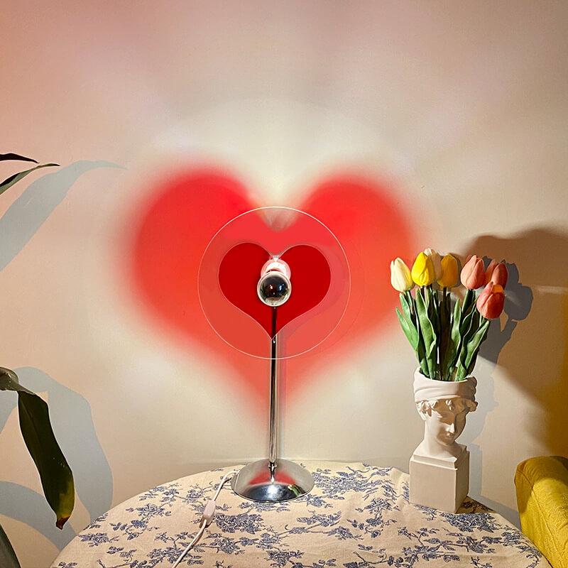 Luminária de mesa LED Coração Criativa com 1 Luz Vibes