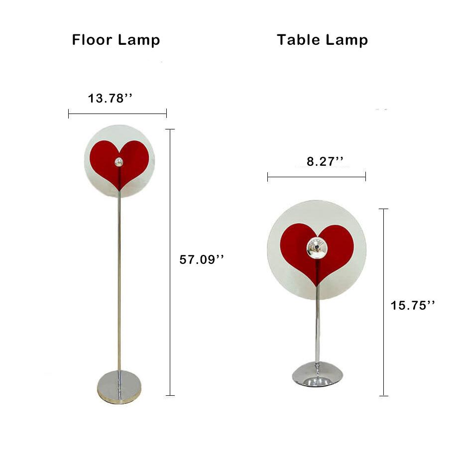 Luminária de mesa LED Coração Criativa com 1 Luz Vibes