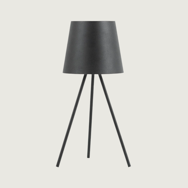 Luminária de mesa LED Sem Fio com Controle Tátil - Triolight Preto
