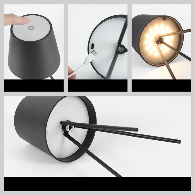 Luminária de mesa LED Sem Fio com Controle Tátil - Triolight