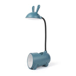 Luminária de mesa LED Táctil Coelho Estilizado Azul