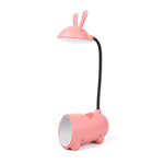 Luminária de mesa LED Táctil Coelho Estilizado Rosa