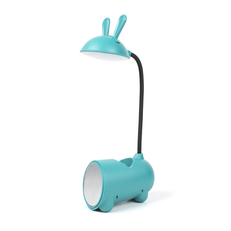 Luminária de mesa LED Táctil Coelho Estilizado Verde