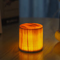 Luminária de mesa LED Touch em Madeira | Abajur Moderno para Decoração